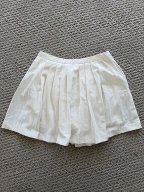White Pleated Women’s Skirt